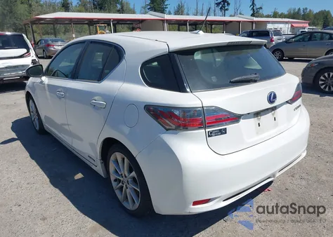 2011 Lexus Ct 200H Premium из США, поврежденный, VIN JTHKD5BH7B2042166